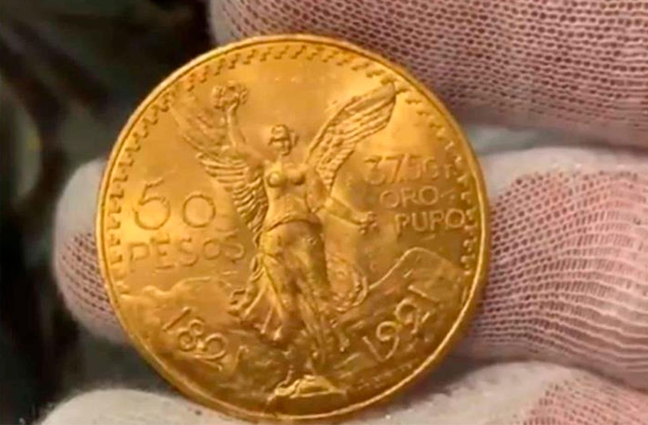 Mira cuánto valen las monedas de oro de Banxico 