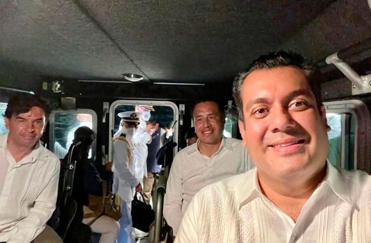 Cuitláhuac cuestiona visita de Sergio Gutiérrez a Veracruz 