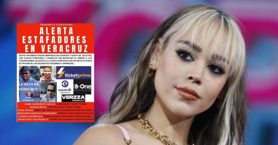 Fraude por concierto de Danna Paola en Veracruz llega a Profeco