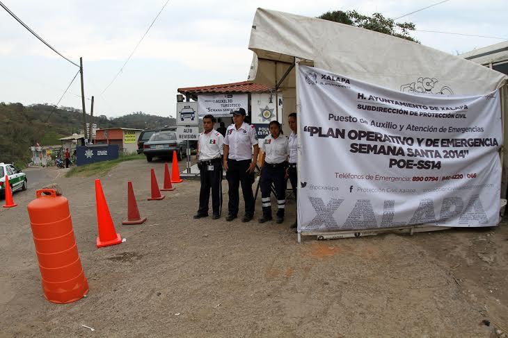 Protección Civil de Xalapa atiende a turistas