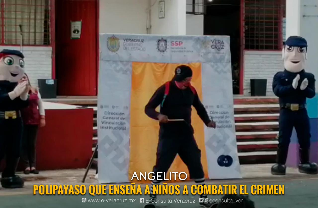 Polipayaso: Ángel combate el crimen con risas y prevención en Xalapa