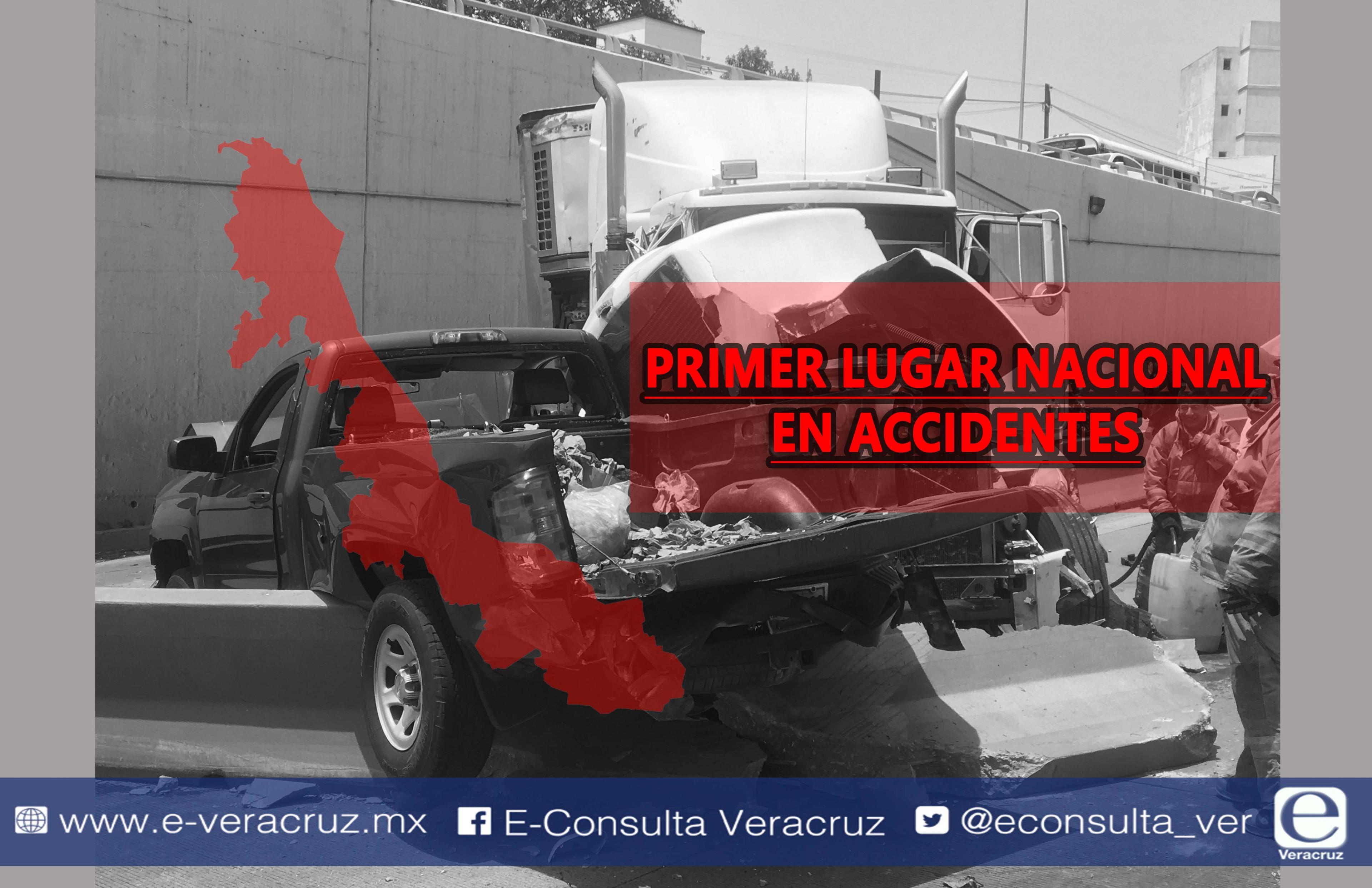 Veracruz, primer lugar nacional en accidentes de tránsito