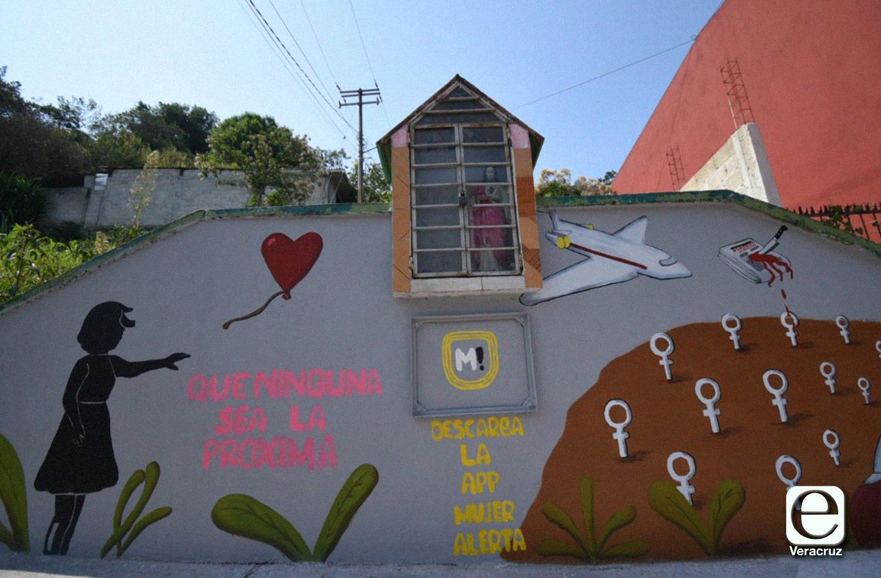 “Que ninguna sea la última”, el mural contra feminicidios en Xalapa