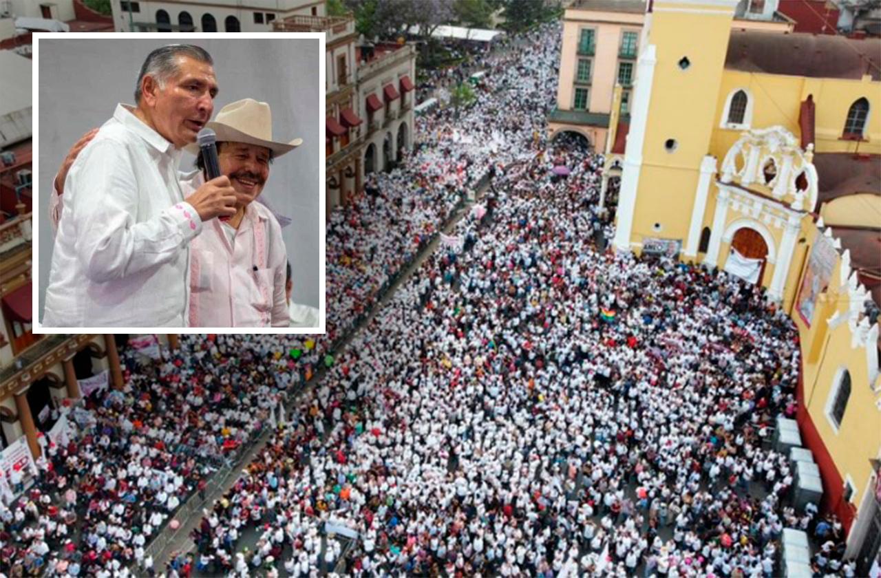 Si me corren que sea por apoyar a Obrador: Adán Augusto tras marchas