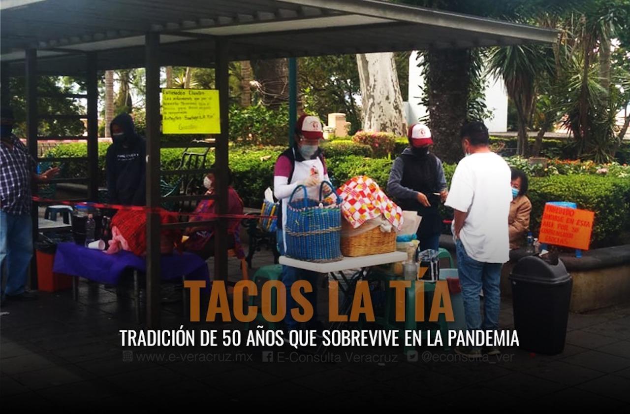 Tacos La Tía, tradición de 50 años que sobrevive en la pandemia