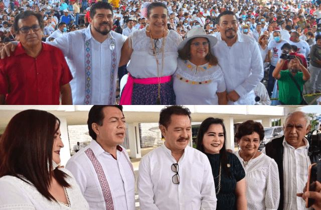 Tribus de Nahle y Gutiérrez Luna miden fuerzas en Minatitlán