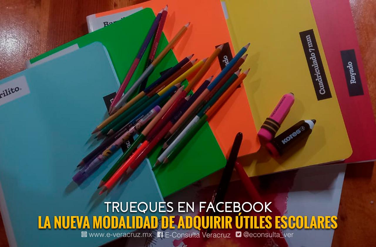 Trueque de útiles por Facebook: madres en Xalapa ahorran en regreso a clases 