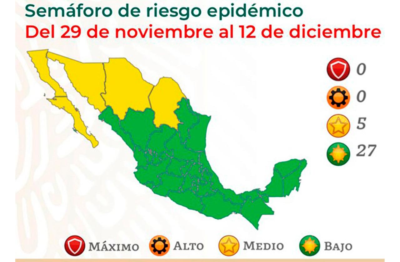 Veracruz iniciará diciembre en semáforo verde