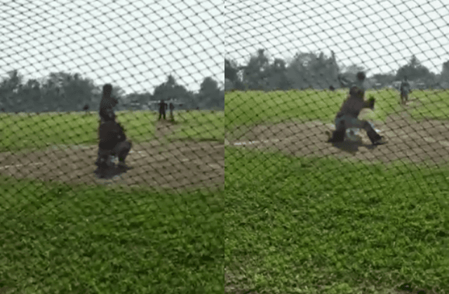 VIDEO: En pleno béisbol, matan a coach y hieren a niño en Tlalixcoyan