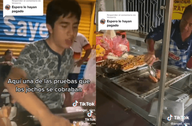 Viral: Se duerme, y jarocho atiende su puesto de Hot Dogs en Boca del Río