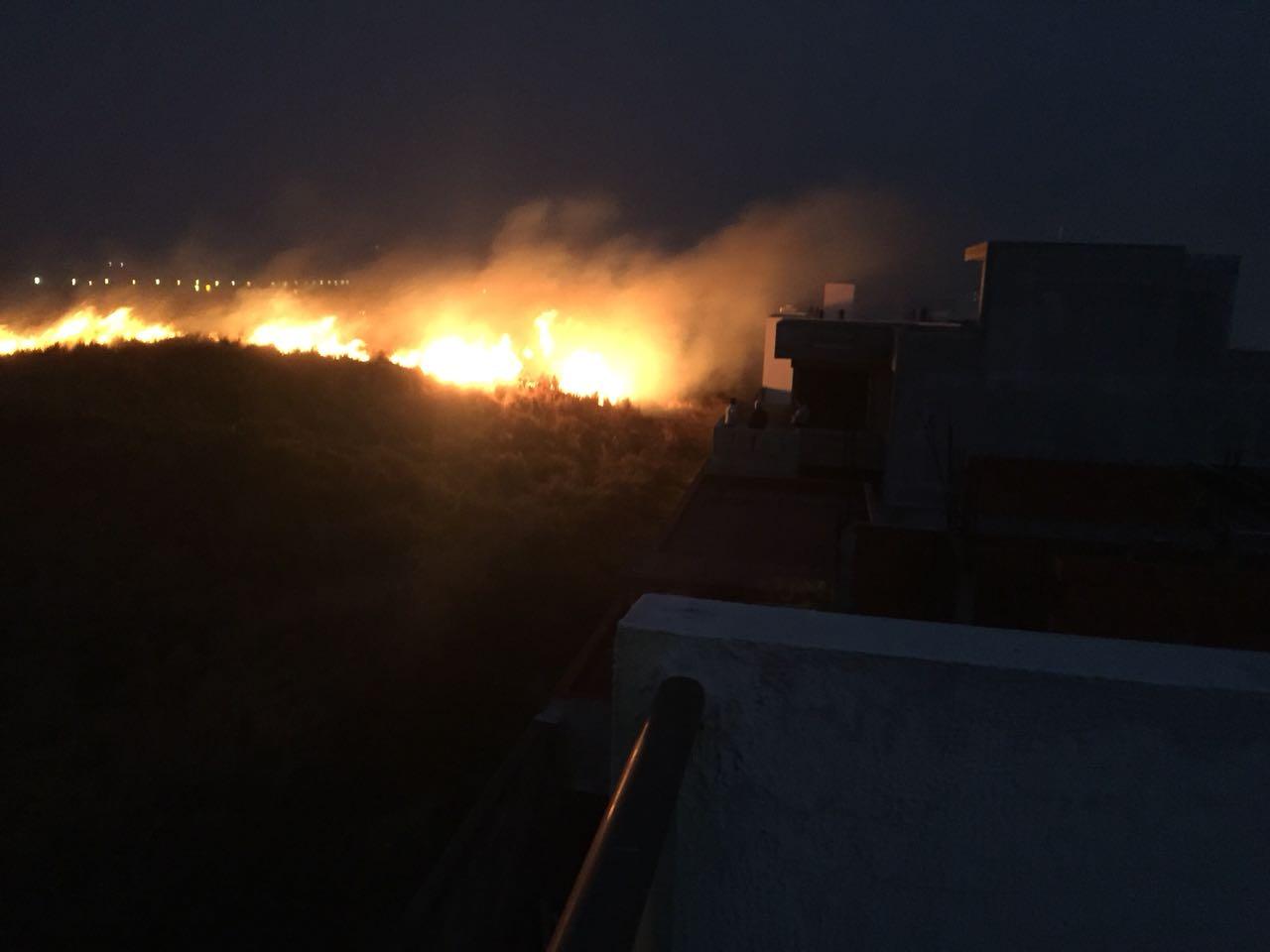 Se presume provocado el incendio en Riviera Veracruzana