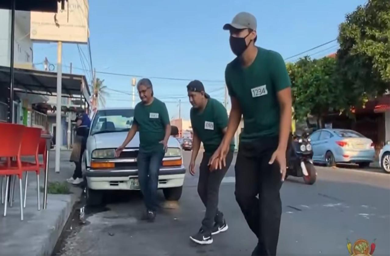 VIDEO: El Tío Take de Veracruz se hace viral por el Juego del Calamar