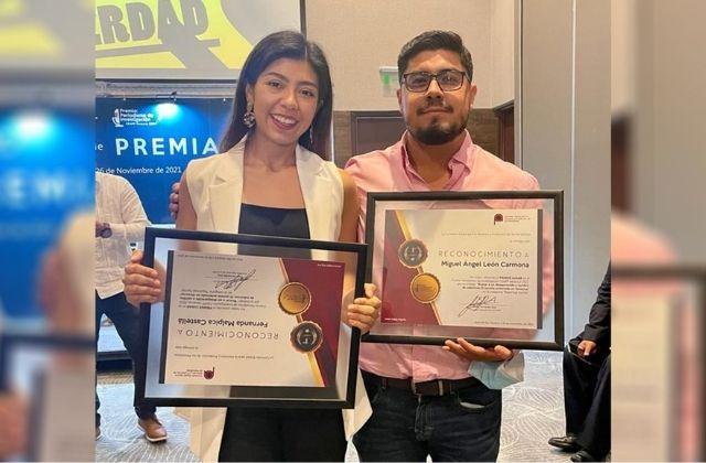 Periodistas de E-Consulta Veracruz reciben premio de la CEAPP