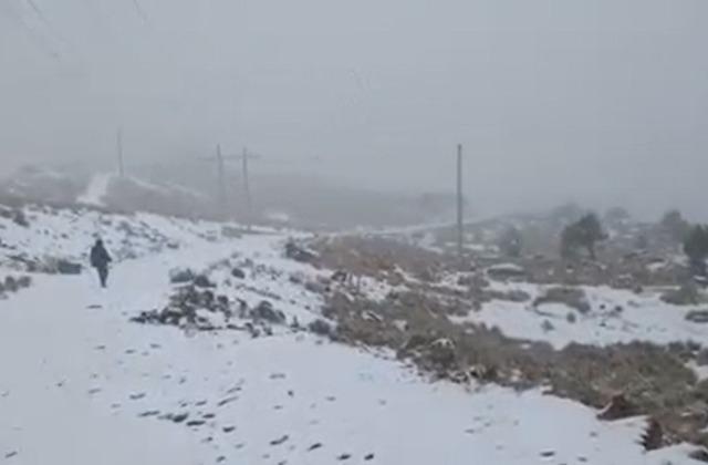 Cae primera nevada 2022 en el Cofre de Perote