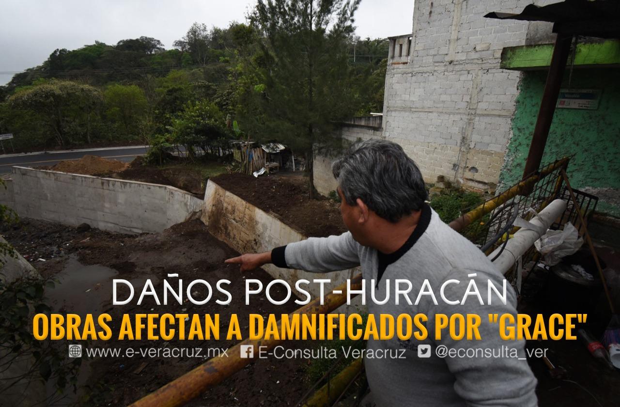 Obras en El Castillo por “Grace” devoraron terreno de albañil