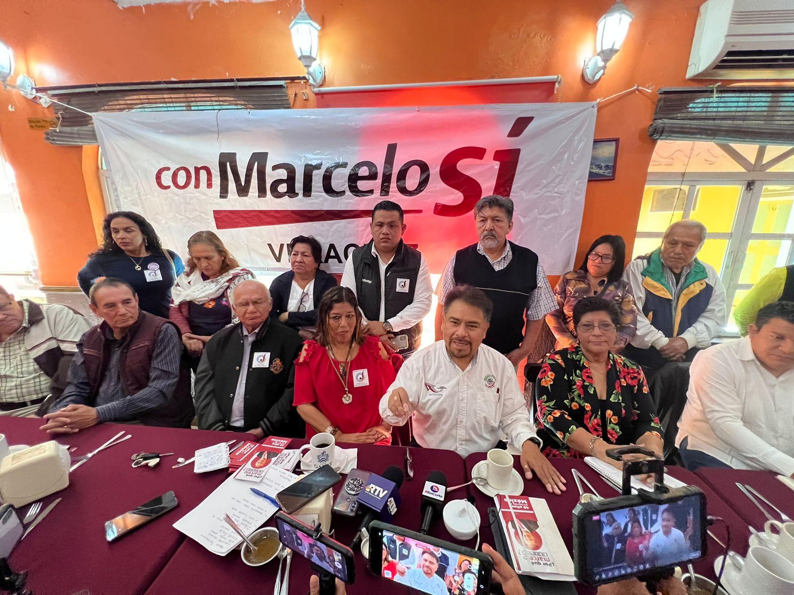 Vamos a ganar la encuesta: Respaldan a Marcelo Ebrard en Coatza  