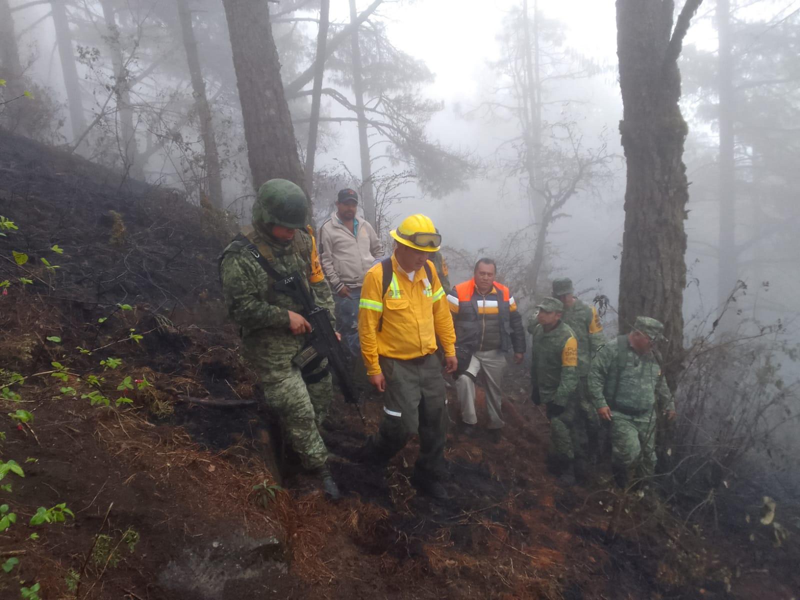 Tras 3 días de combate, liquidan incendios en Ayahualulco e Ixhuacán