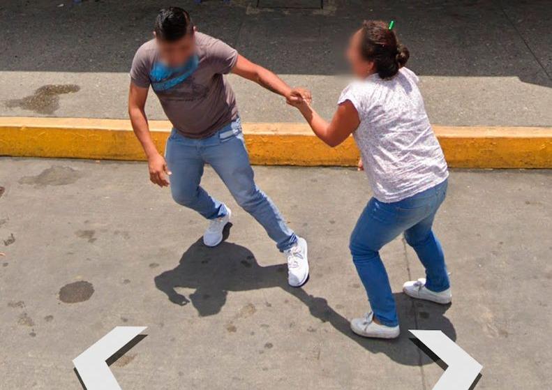Personas pelean en Poza Rica y son captados por Google Maps