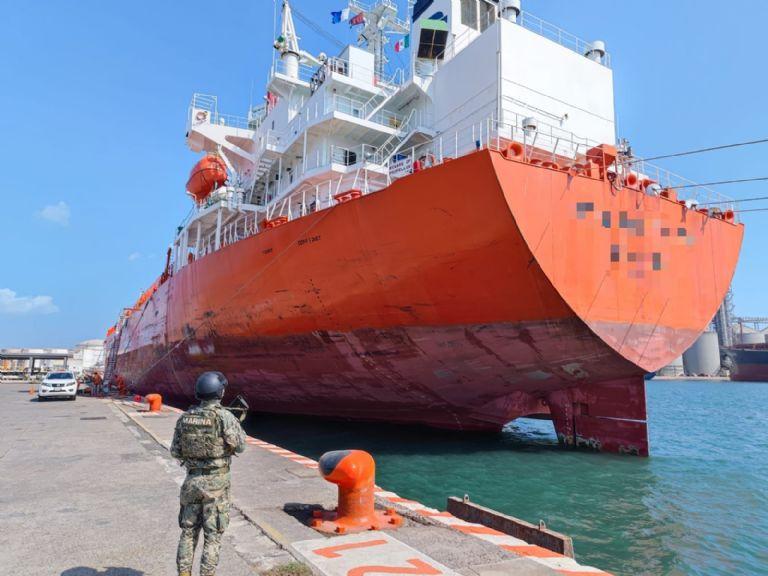 Encuentran 35 kilos de cocaína escondidos en buque que llegó a Veracruz